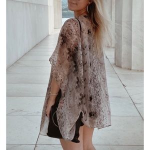 Snake Print Kimono